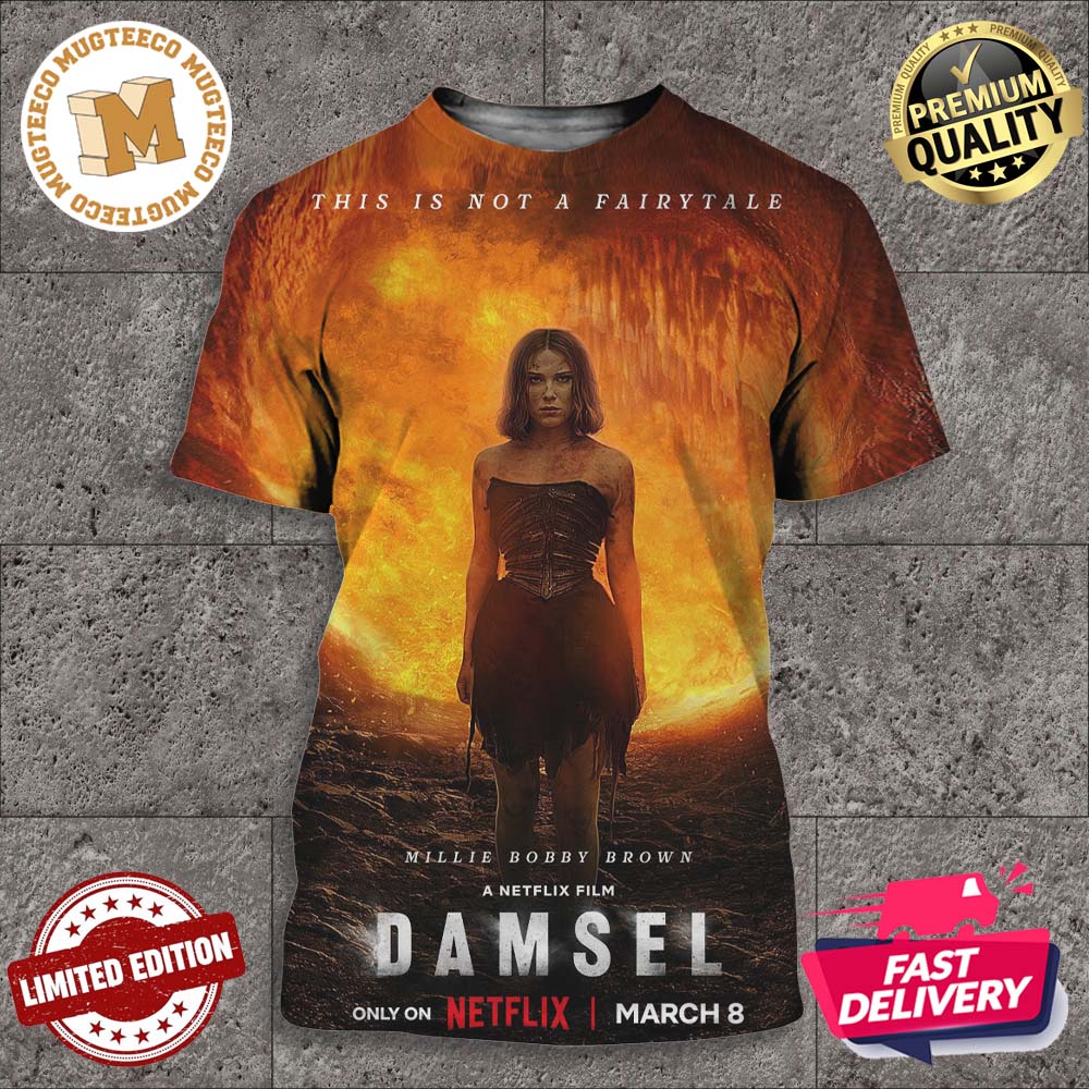 This Is Not A Fairytale Netflix Film Damsel Millie Bobby Brown All Over Print Shirt