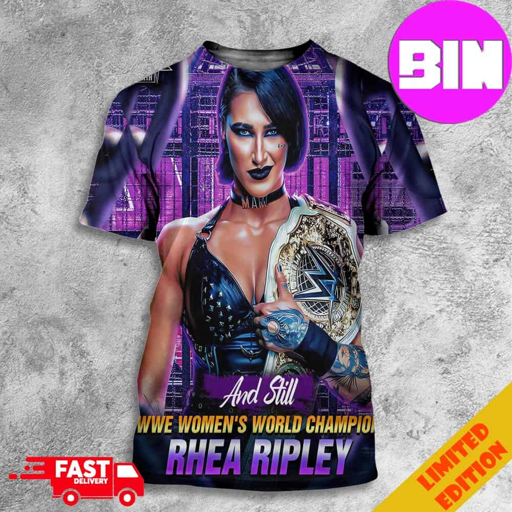 WWE Elimination Chamber Perth And Still WWE Women's World Champion Rhea Ripley 3D T-Shirt