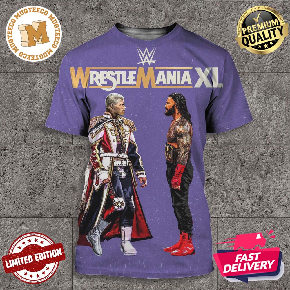 WWE Wrestle Mania XL Cody Rhodes Vs Roman Reigns All Over Print