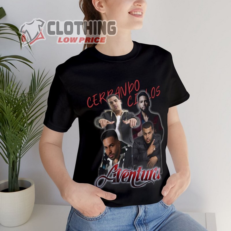 2024 Aventura Tour Cerrando Ciclos Shirt, Aventura Tickets Houston T- Shirt, Aventura Albums Tee