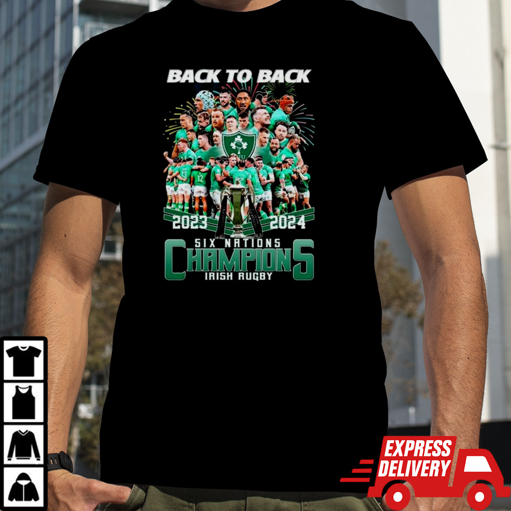 2024 Back To Back Six Nations Champions Irish Rugby T-shirt