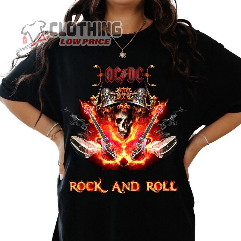 ACDC Shirt Fan Gifts, ACDC Band Shirt, ACDC Tour Shirt, ACDC Us Tour 2024 Merch