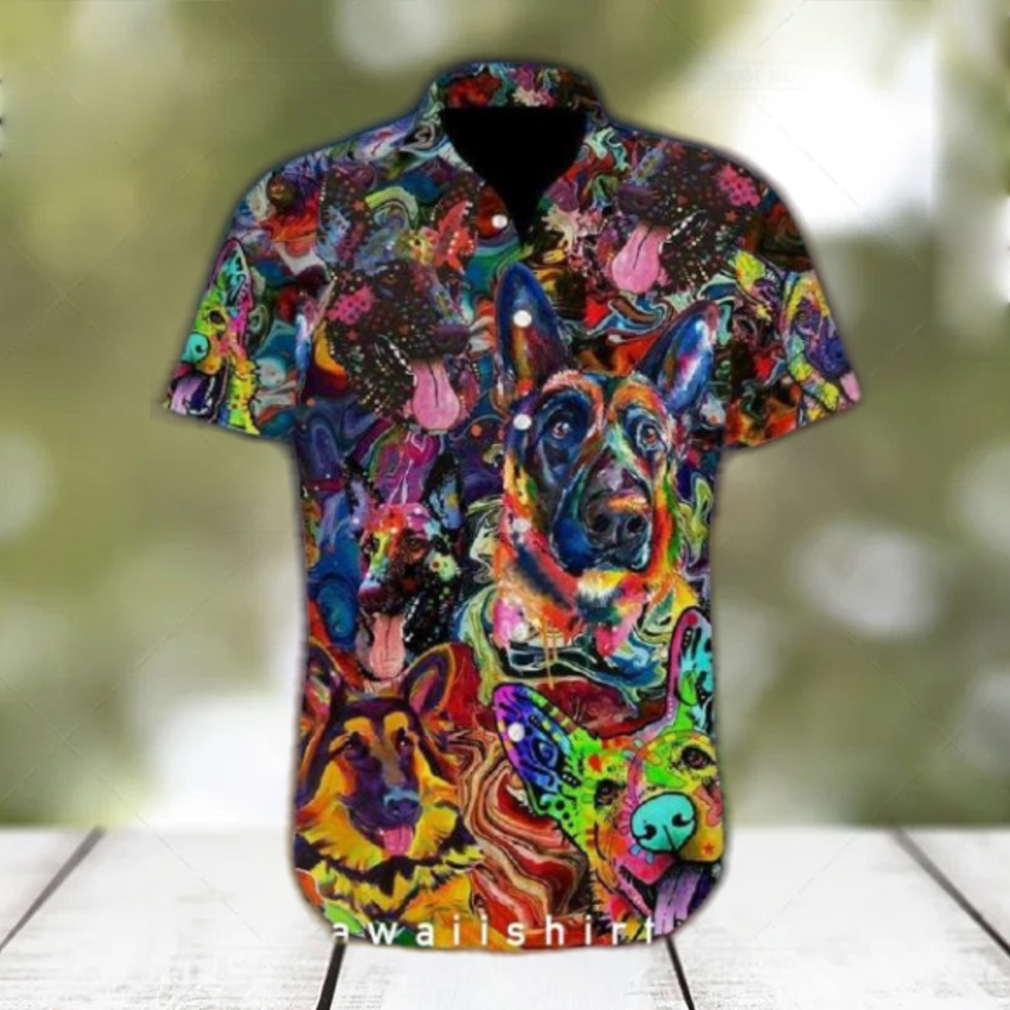 Amazing German Shepherd Dog Hawaiian Shirt