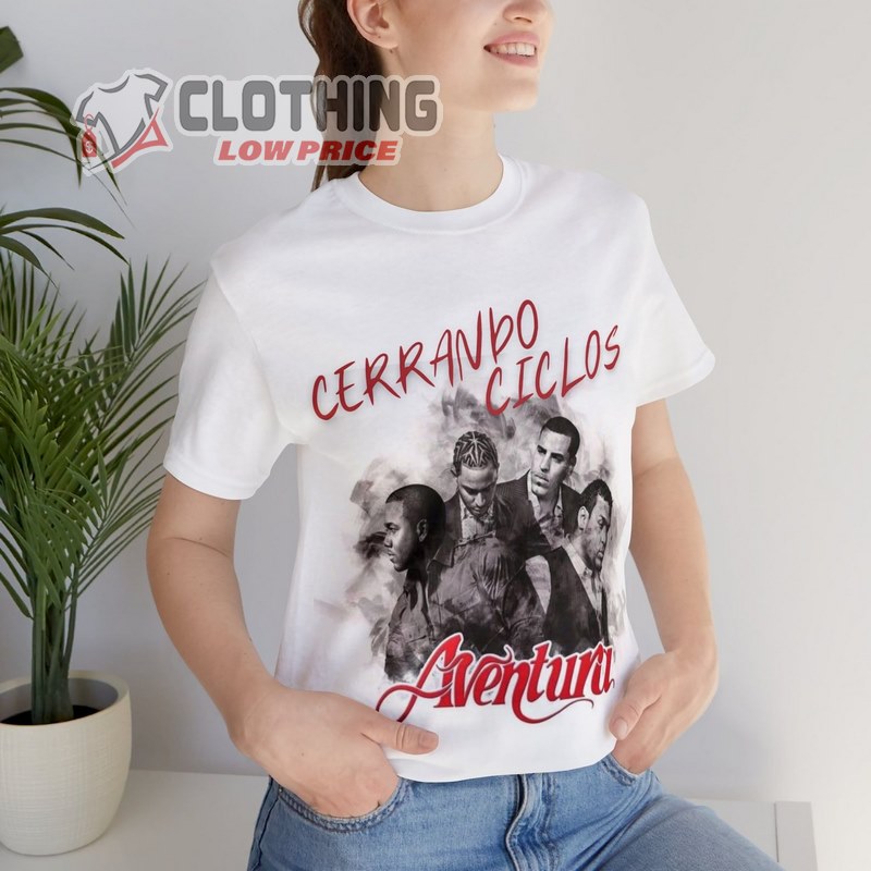 Aventura 2024 Tour Cerrando Ciclos Shirt, Aventura Band T- Shirt, Aventura Concert Merch