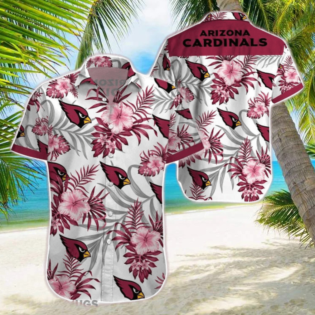 Beach Shirt Arizona Cardinals 3D Printing Hawaiian Shirt NFL Shirt For Fans