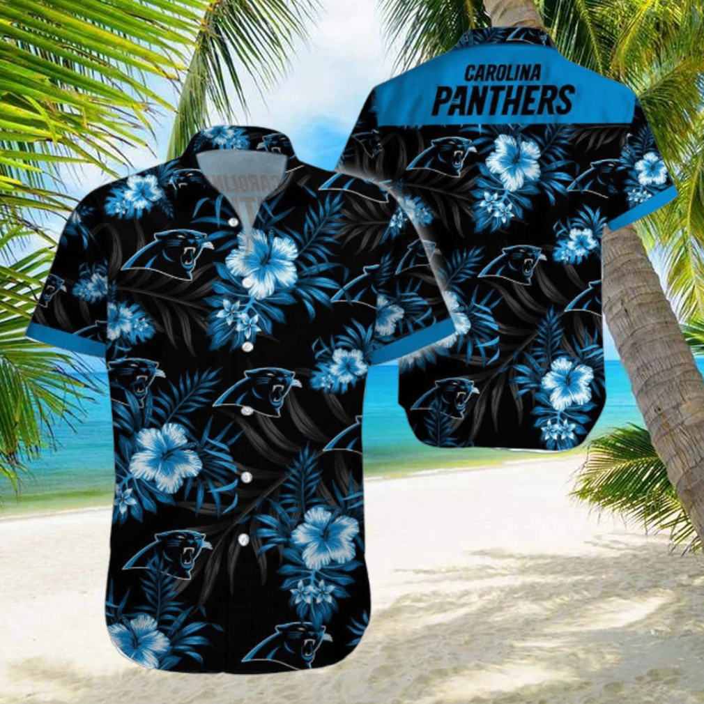 Beach Shirt Carolina Panthers 3D Printing Hawaiian Shirt NFL Shirt For Fans