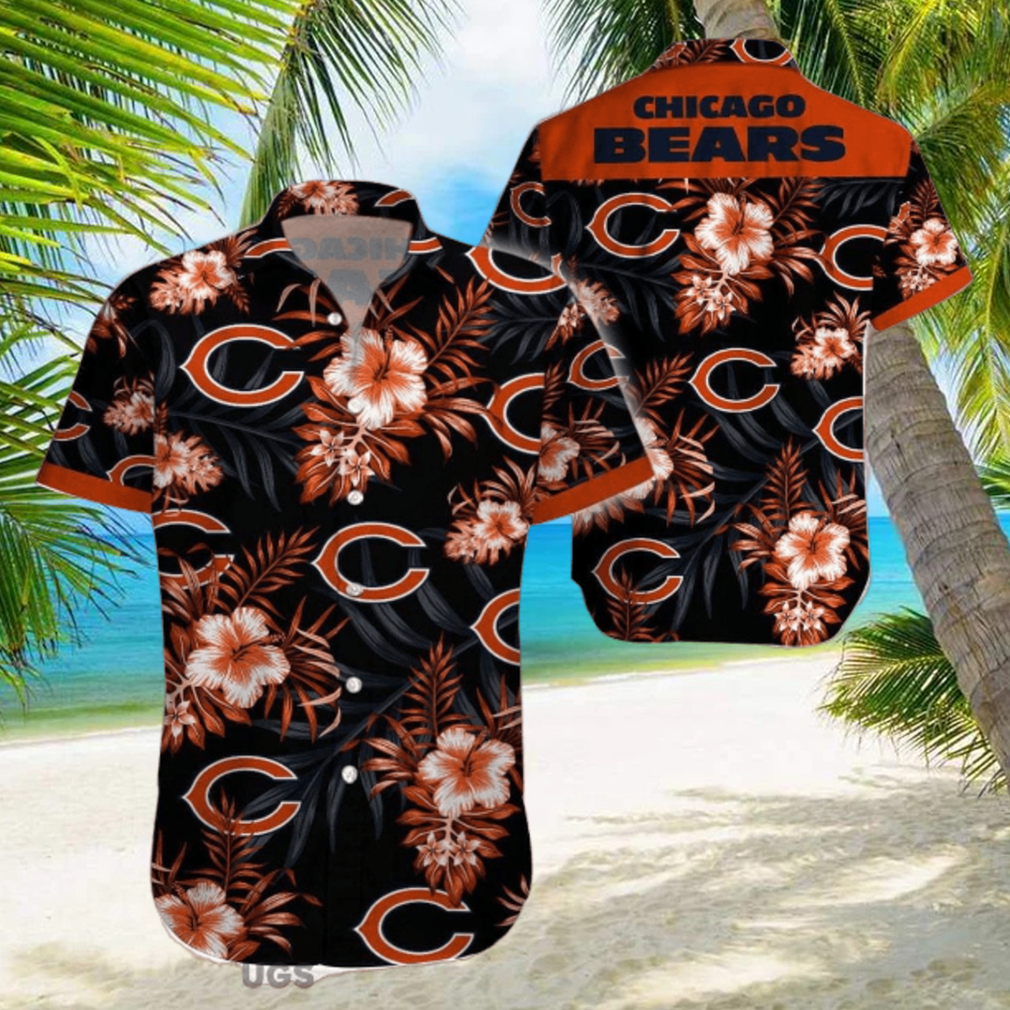 Beach Shirt Chicago Bears 3D Printing Hawaiian Shirt NFL Shirt For Fans