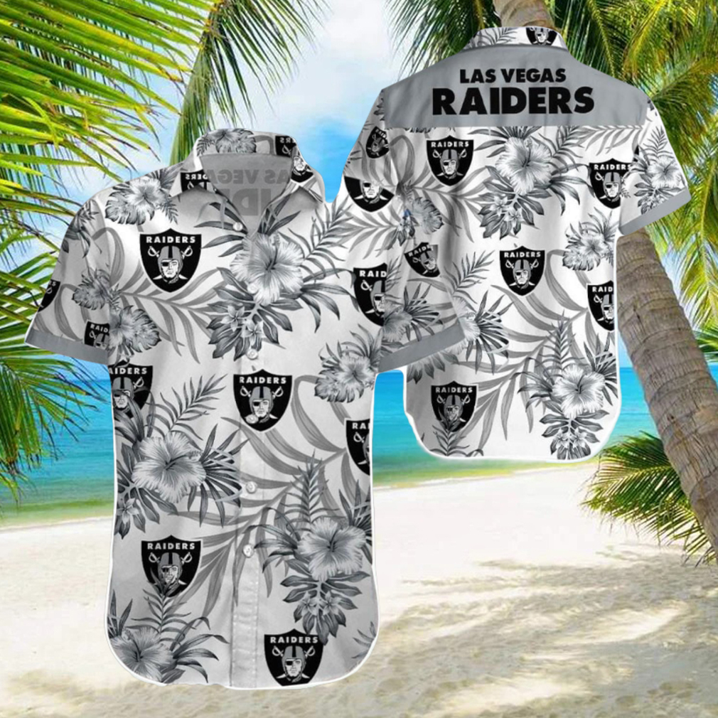 Beach Shirt Las Vegas Raiders 3D Printing Hawaiian Shirt NFL Shirt For Fans