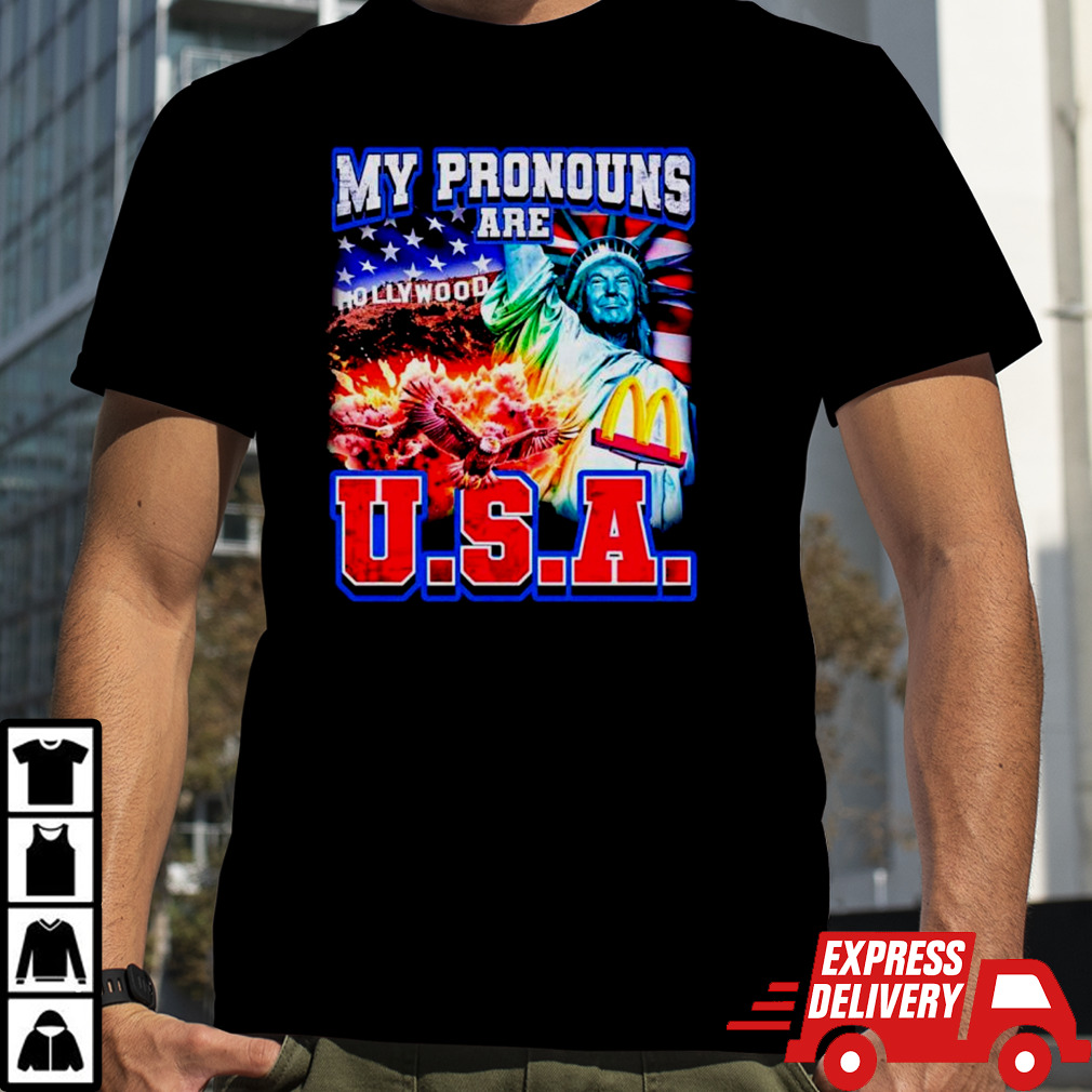 Donald Trump my Pronouns Are U.S.A. shirt