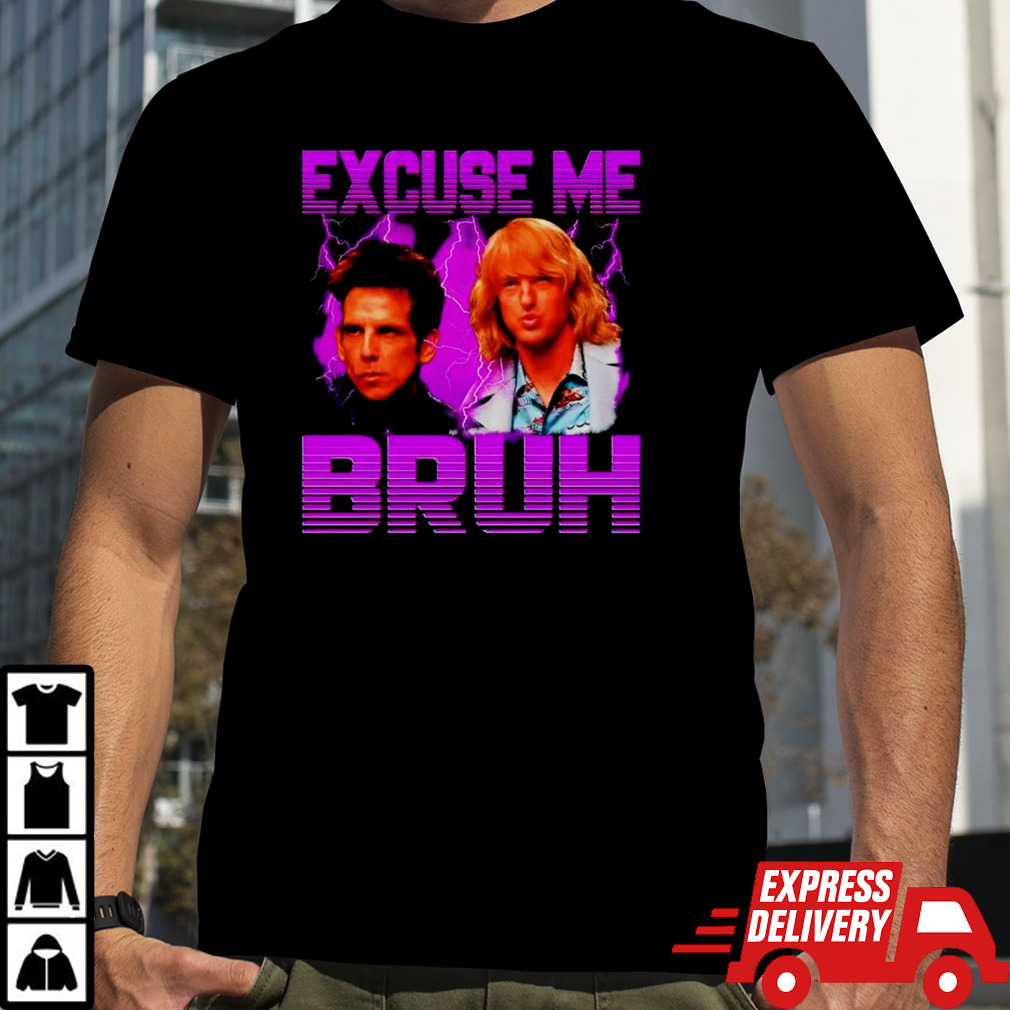 Hansel McDonald and Derek Zoolander excuse me bruh shirt