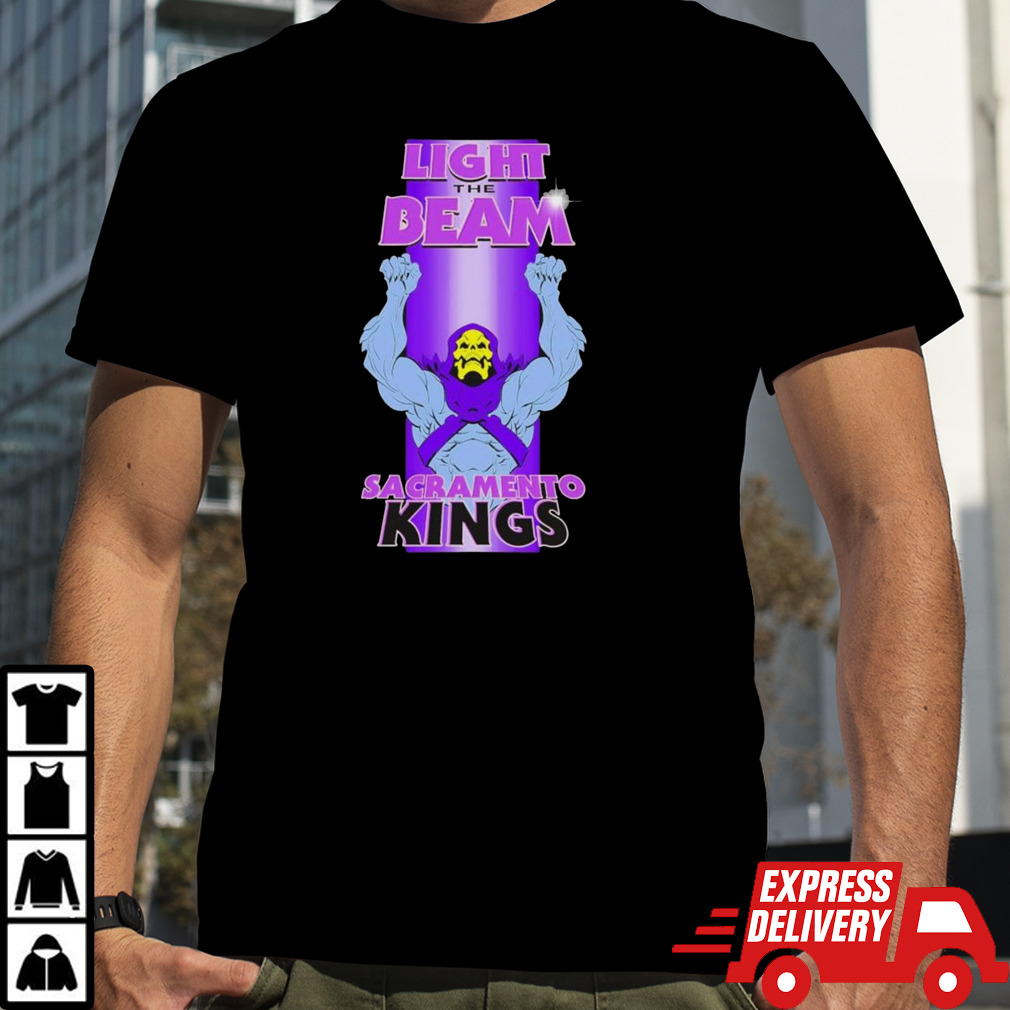 Light The Beam Sacramento Kings Monster Skull Yellow shirt