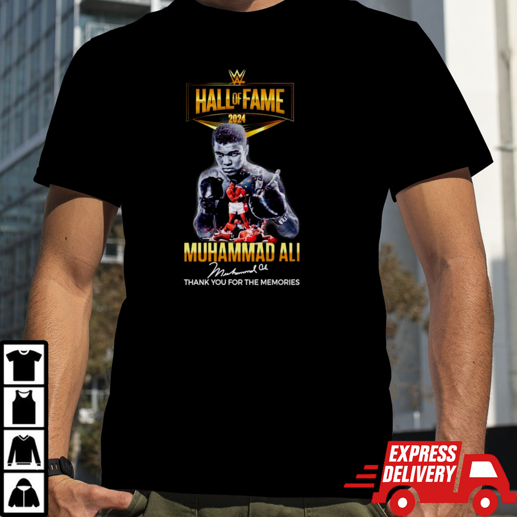 Muhammad Ali Hall of Fame 2024 thank you for the memories signature shirt