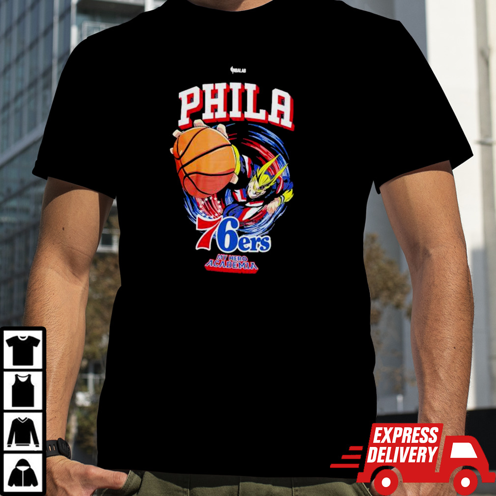 Philadelphia 76ers Hyperfly Unisex NBA x My Hero Academia All Might Smash T-Shirt