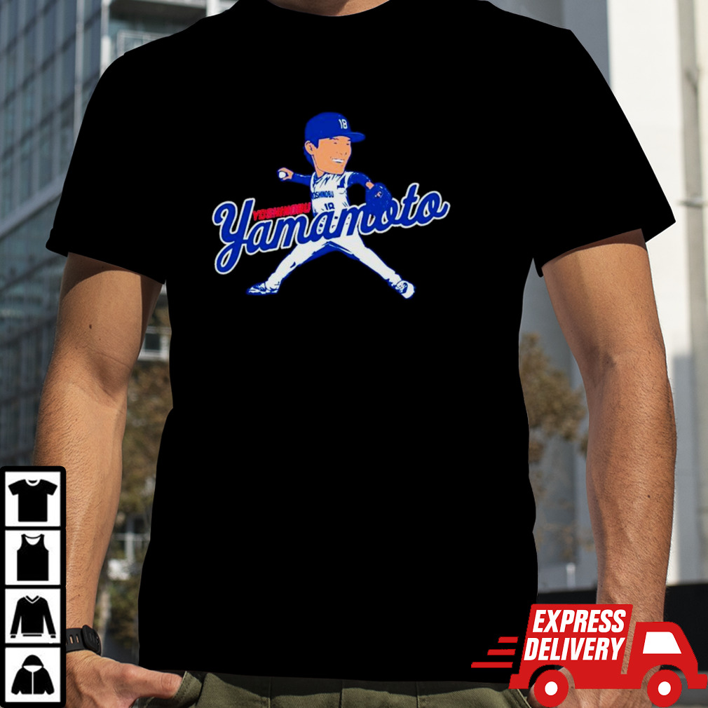 Yoshinobu Yamamoto Los Angeles Dodgers Caricature shirt