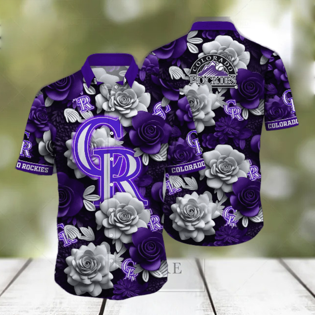 Colorado Rockies MLB Flower Hawaii Shirt And Tshirt For Fans, Summer Football Shirts NA49739