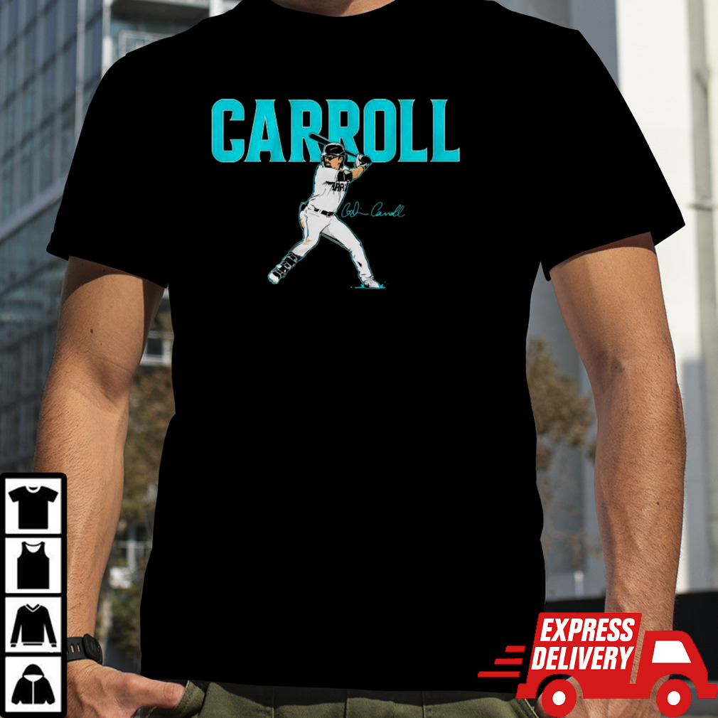 Corbin Carroll Arizona Diamondbacks slugger swing shirt