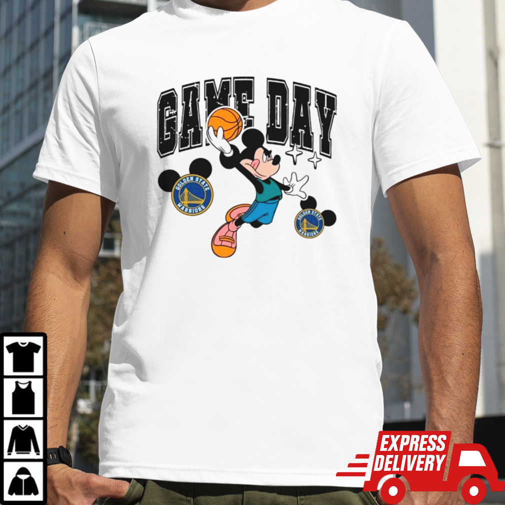 Golden State Warriors Mickey basketball game day retro shirt