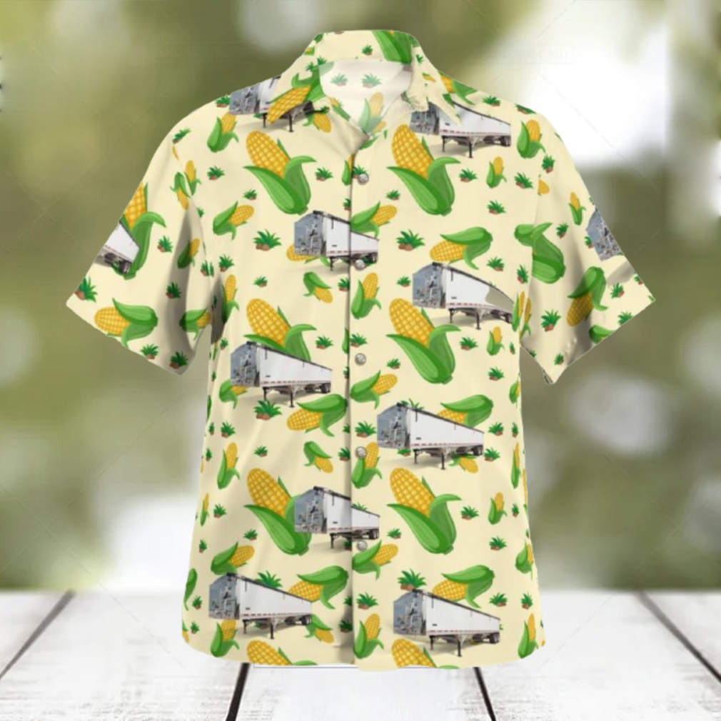 Grain Trailer Hawaiian Shirt Natural For Summer