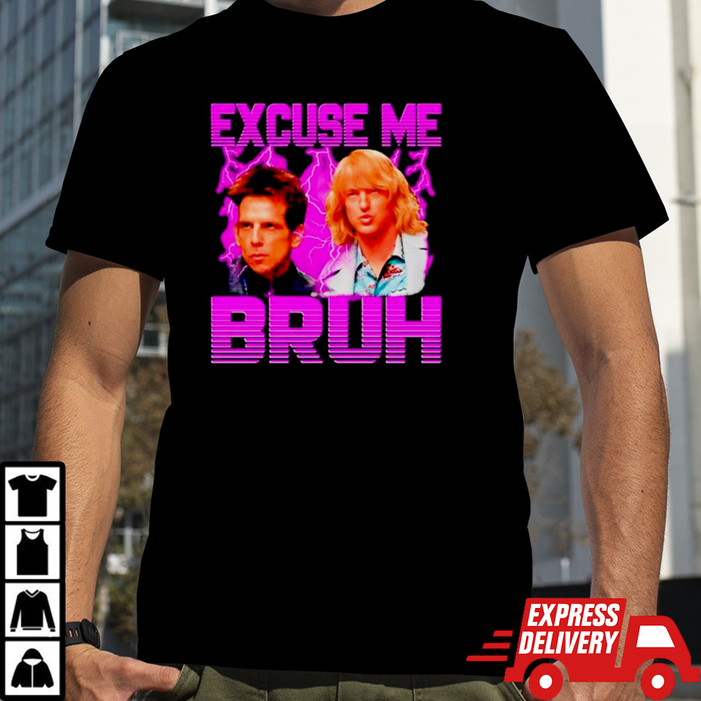 Hansel McDonald and Derek Zoolander Excuse me bruh shirt