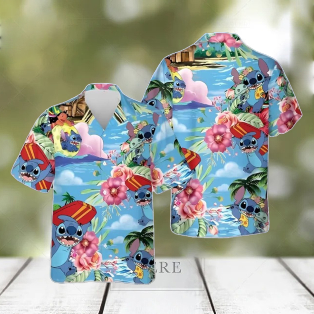 Lilo And Stitch Hawaiian Shirt Unique Gift Holiday Gift For Surfers