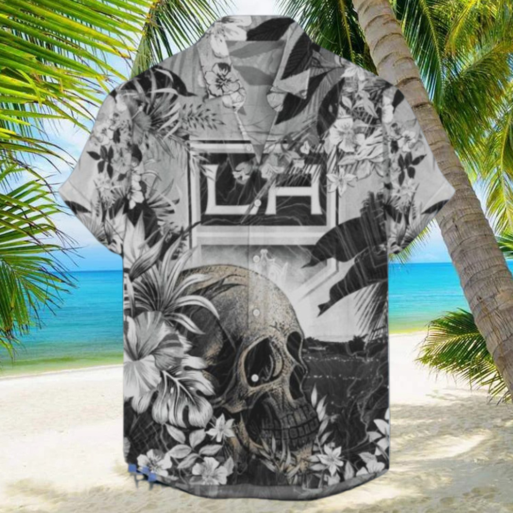 Los Angeles Kings NHL Hawaiian Shirt Tropical Skull Design For Men Women