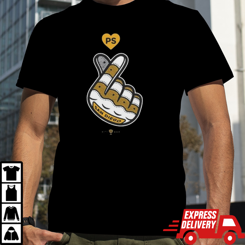 Lucky Duck Foundation San Diego Finger Heart Shirt