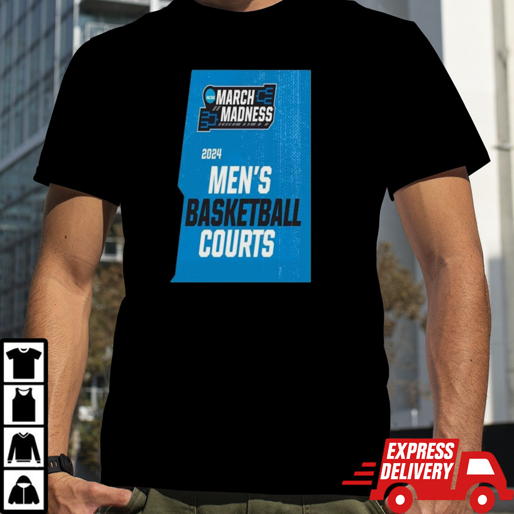 March Madness For The 2024 Men’s Basketball Courts Ncaa Tournament T-shirt