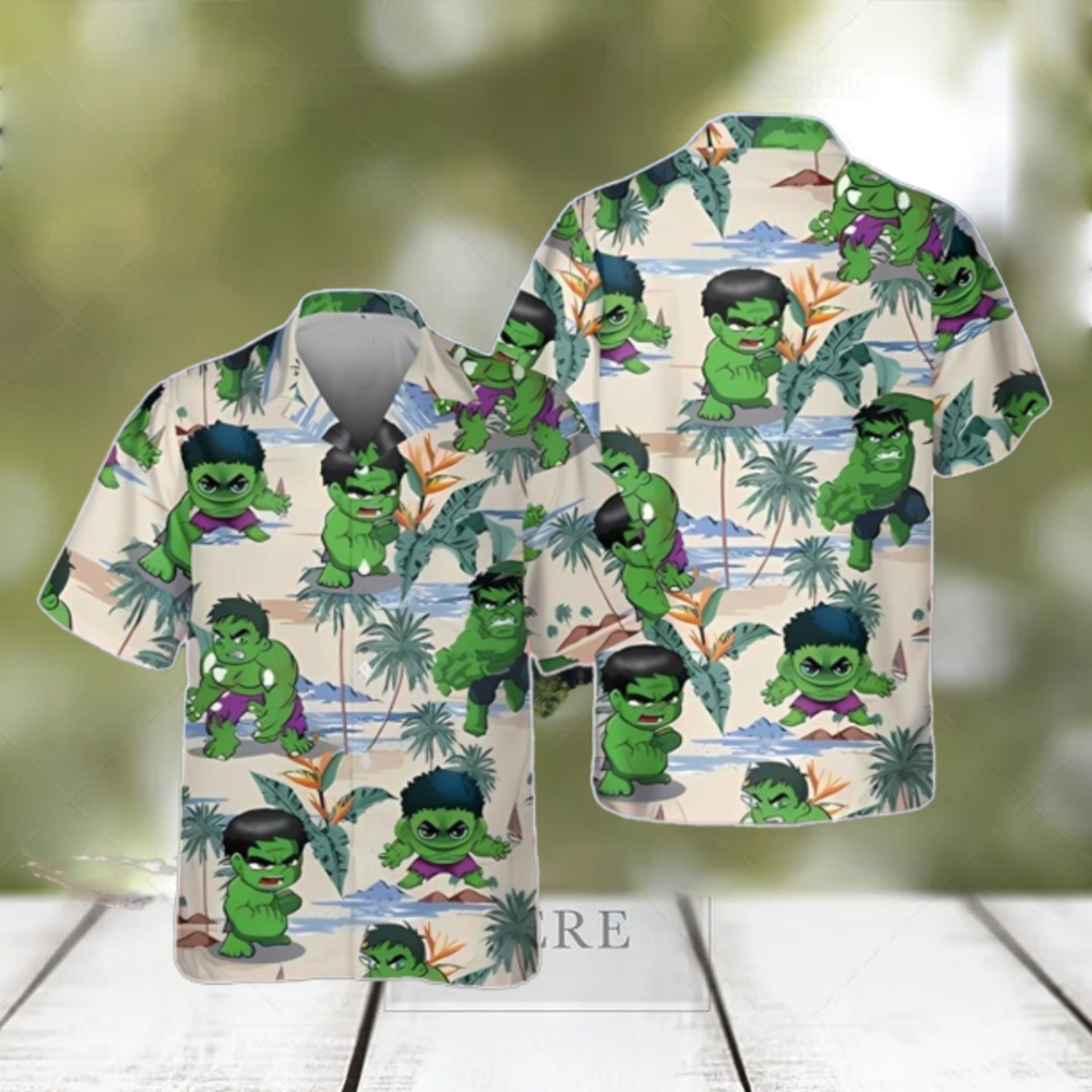 Marvel Hulk Hawaiian Shirt, Captain America Hawaiian Shirt Unique Gift