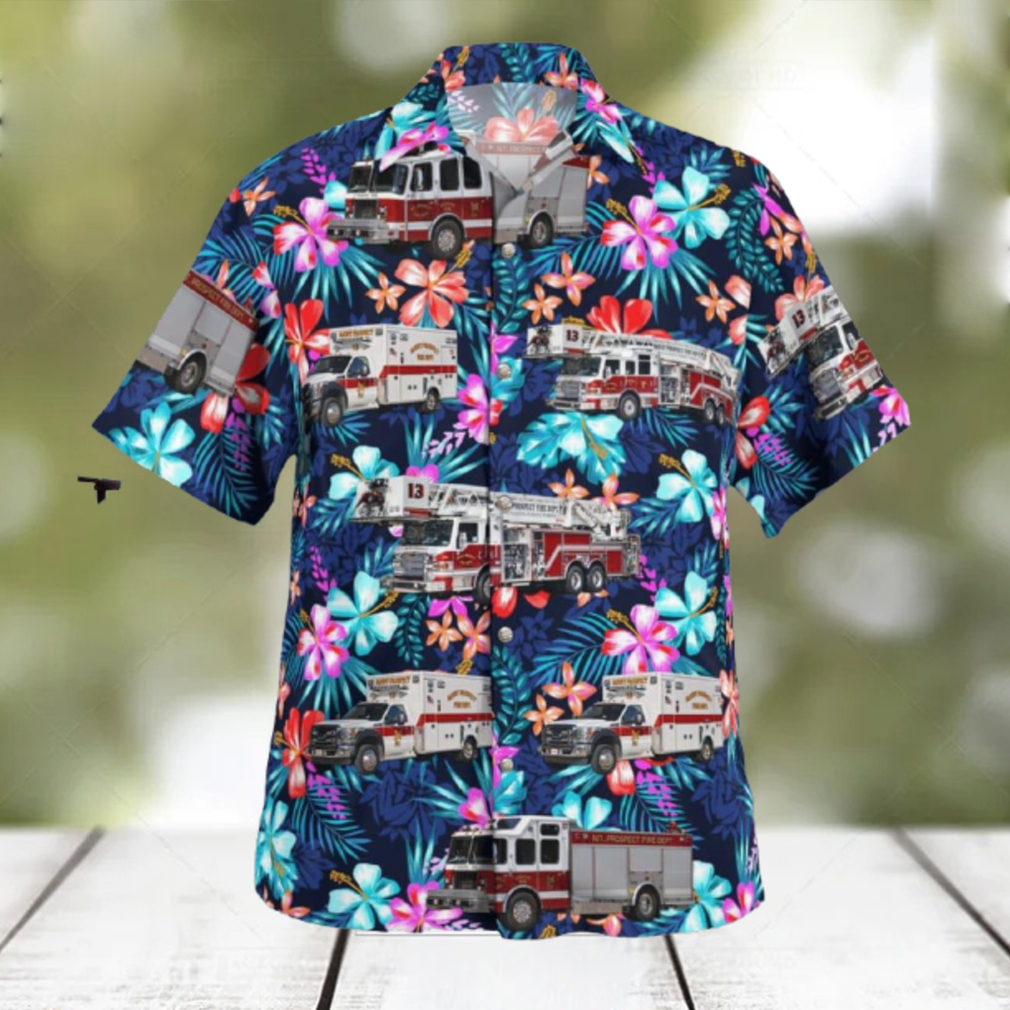 Mount Prospect Illinois Mount Prospect Fire Department Station 13 – Headquarters Hawaiian Shirt