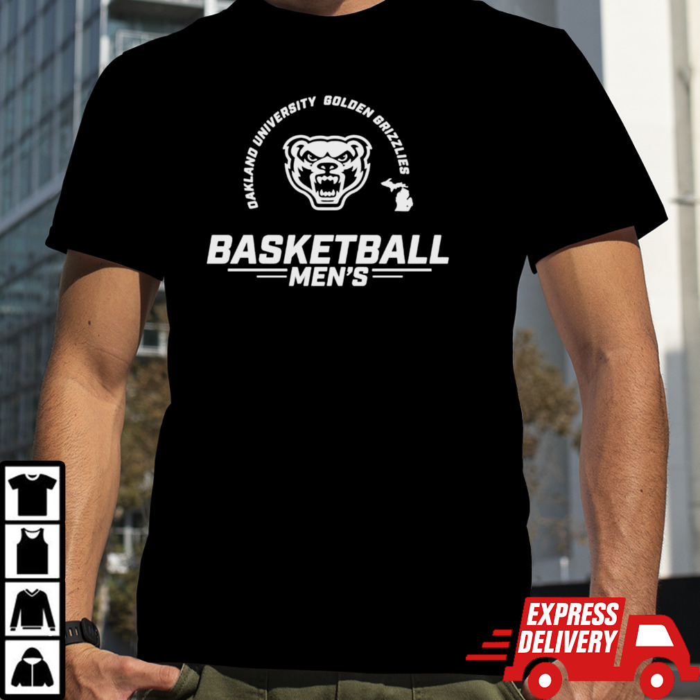 Oakland University Golden Grizzlies Basketball Men’s classic logo shirt