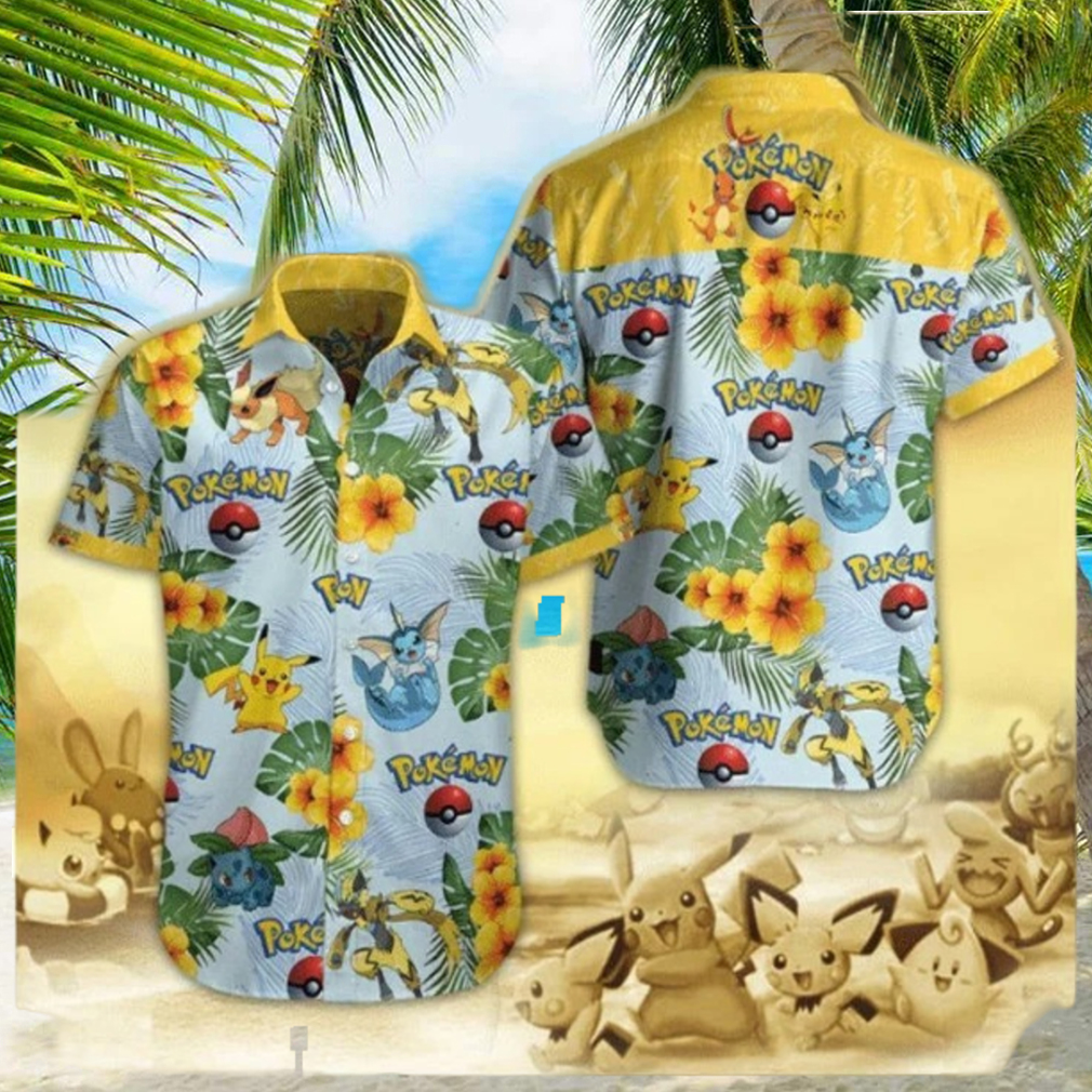 Pokemon Hawaiian Shirt For Summer Holiday