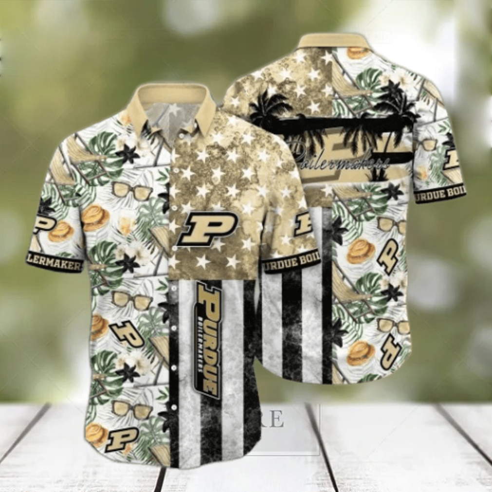 Purdue Boilermakers NCAA3 Flower Hawaii Shirt And Tshirt For Fans, Summer Football Shirts NA49817