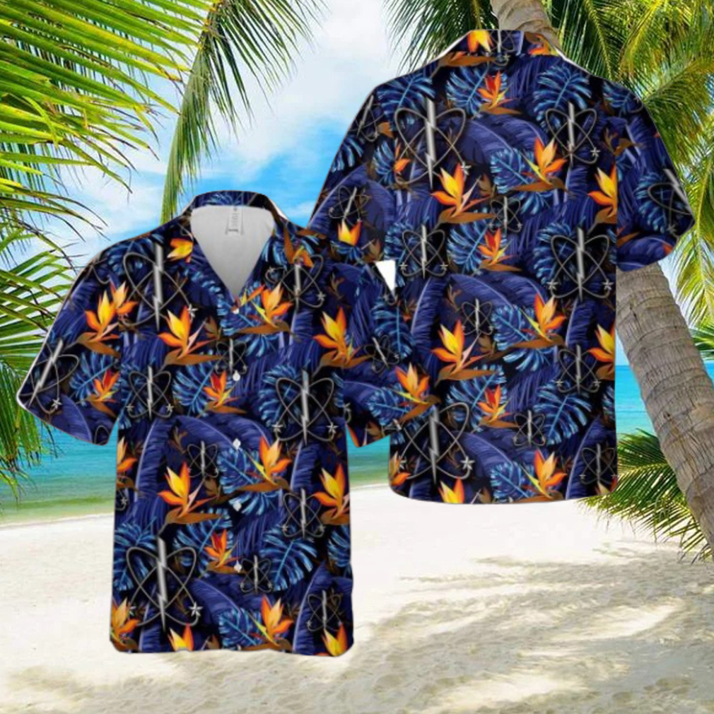 US Navy Electronic Warfare Technician Tropical 3D Hawaiian Shirt US Navy Summer Gift