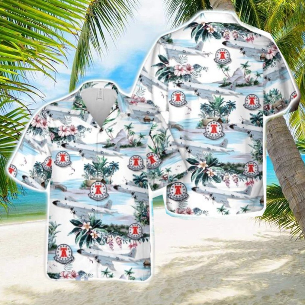 US Navy Lockheed Martin P 3A Orion, VP 66 Liberty Bells (1984) Hawaiian Shirt US Navy Beach Shirt Gift