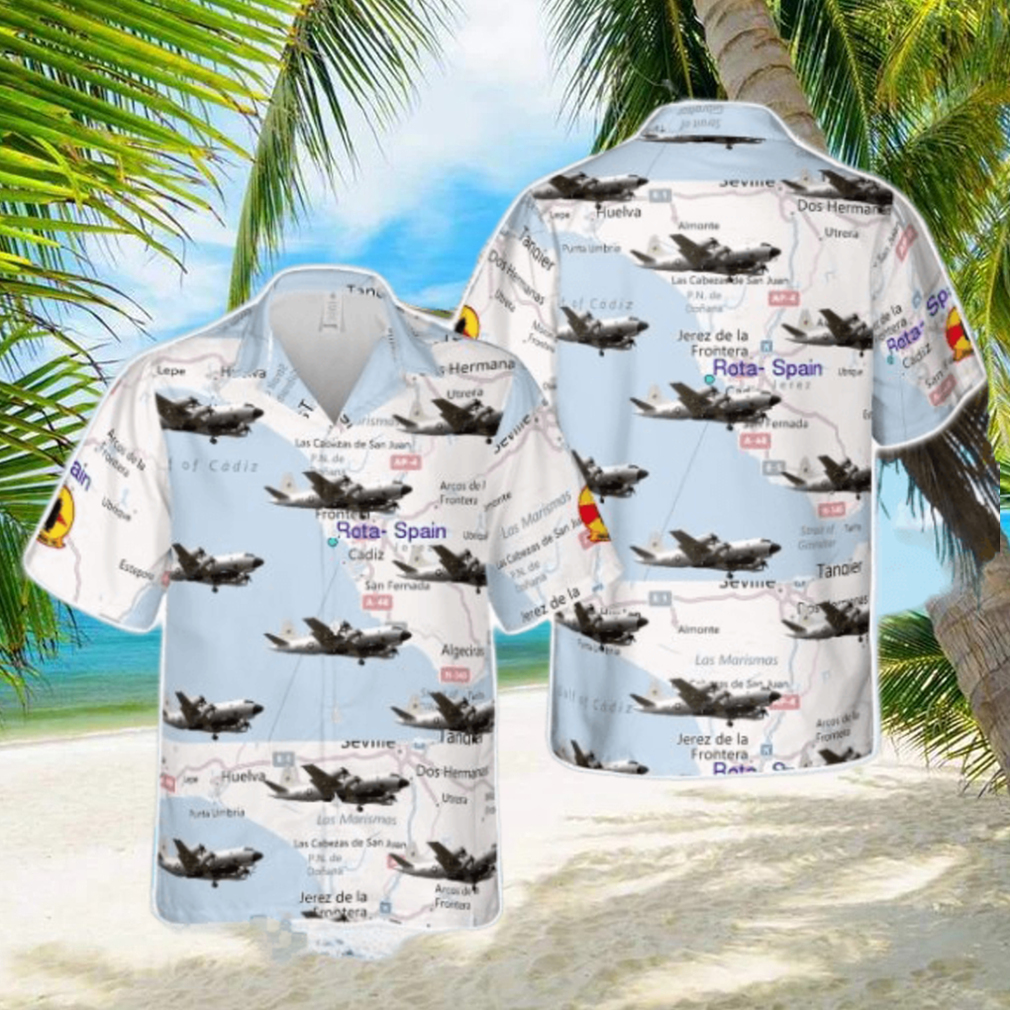 US Navy VQ 2 Squadron EP 3E aircraft Tropical 3D Hawaiian Shirt US Navy Summer Gift