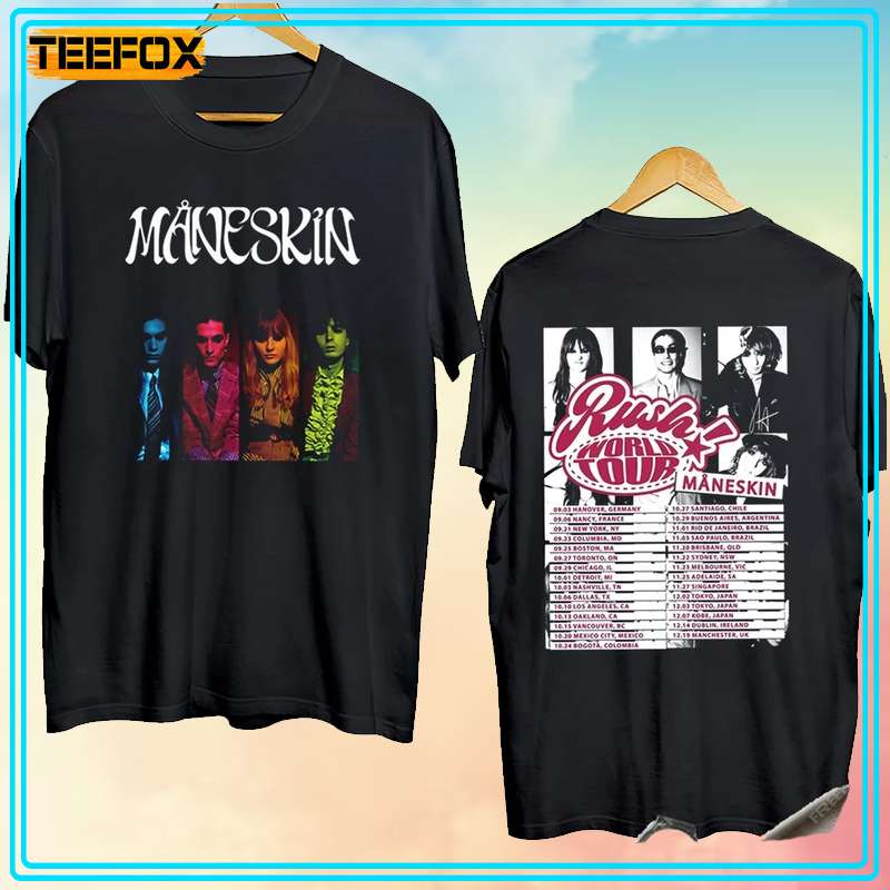 2023 Maneskin Rush World Tour Short-Sleeve T-Shirt