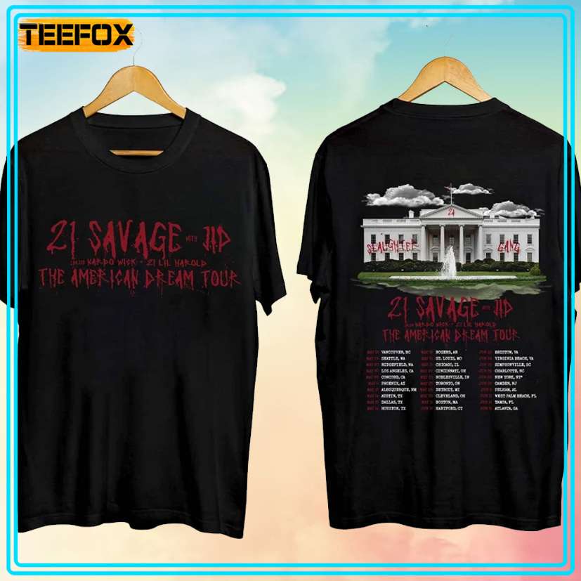 21 Savage - The American Dream Tour 2024 Unisex T-Shirt