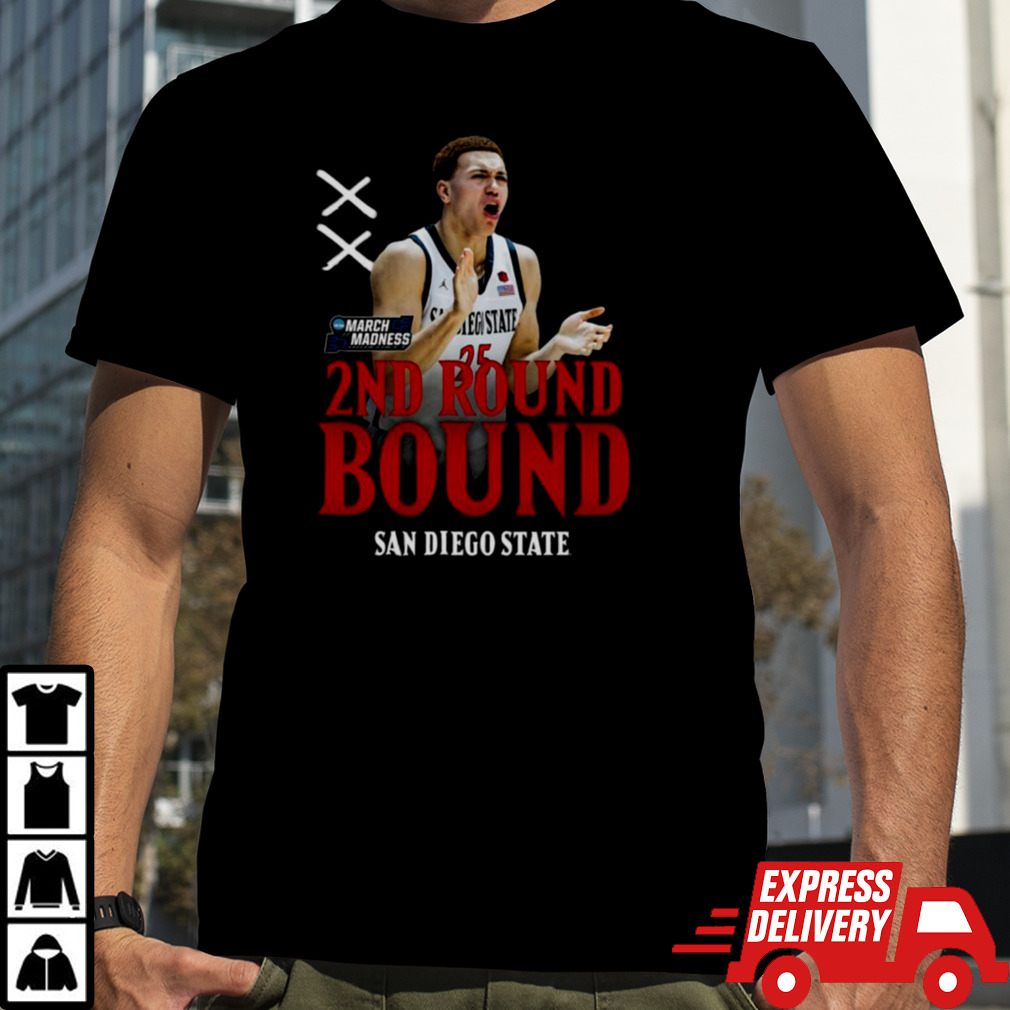 2ND Round Bound San Diego State poster shirt