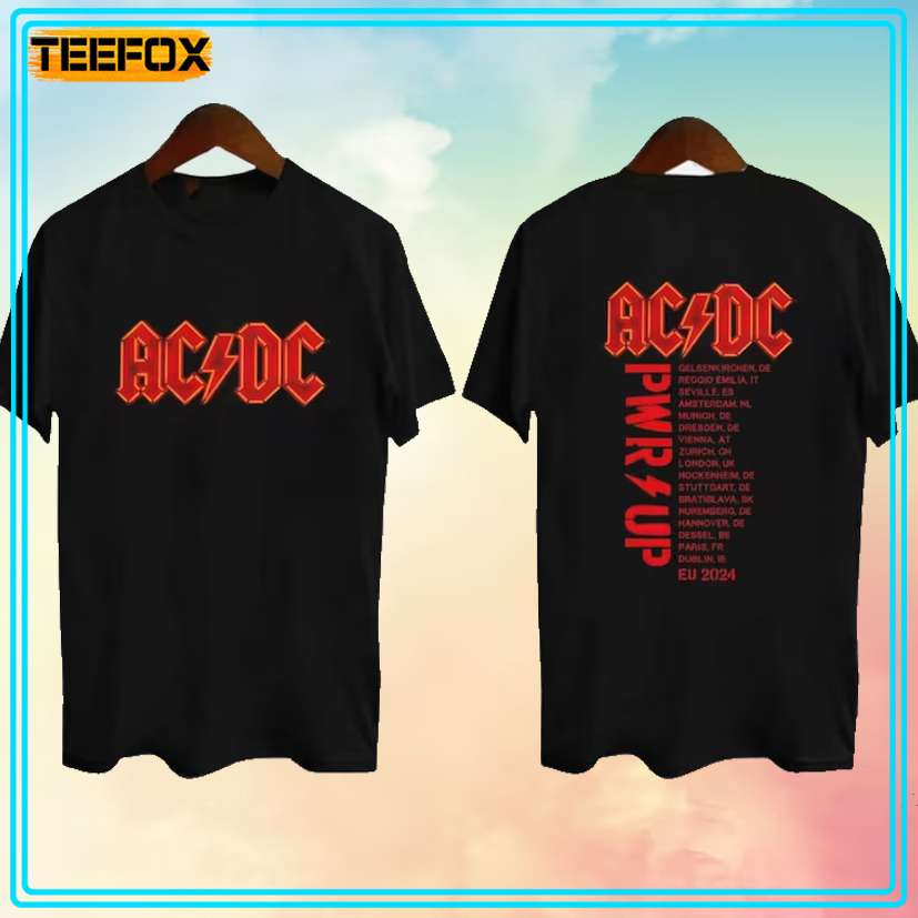 ACDC Band Pwr Up World Tour 2024 T-Shirt