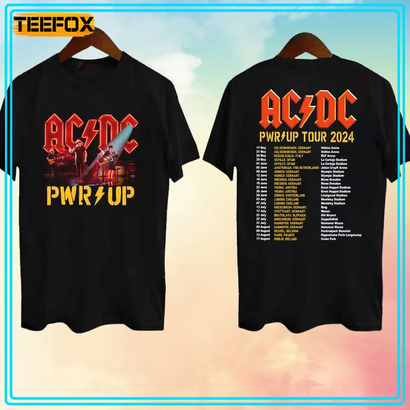 ACDC Pwr Up World Tour 2024 T-Shirt