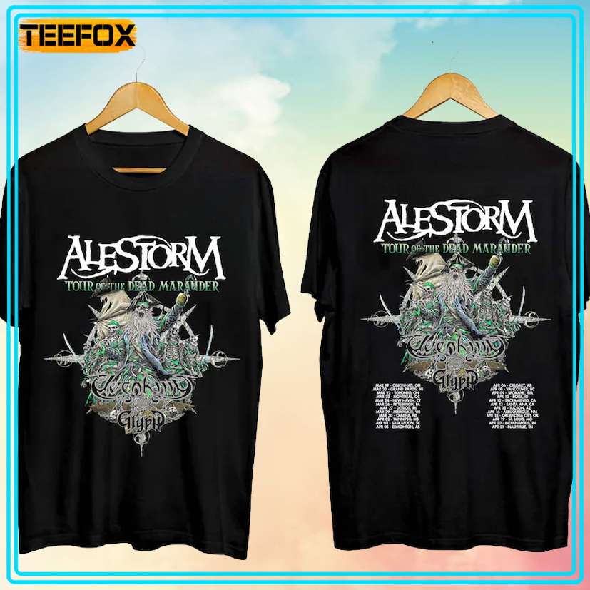 Alestorm – Tour Of The Dead Marauder 2024 Concert T-Shirt