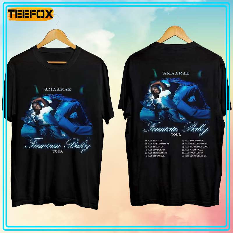 Amaarae Fountain Baby Tour 2024 Concert T-Shirt 8722