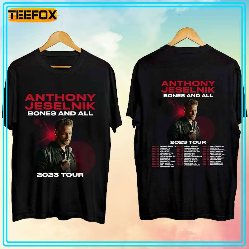 Anthony Jeselnik Bones and All Tour 2023 Short-Sleeve T-Shirt