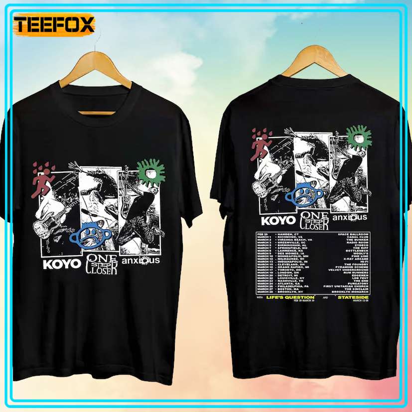 Anxious, Koyo, One Step Closer Tour 2024 Unisex T-Shirt