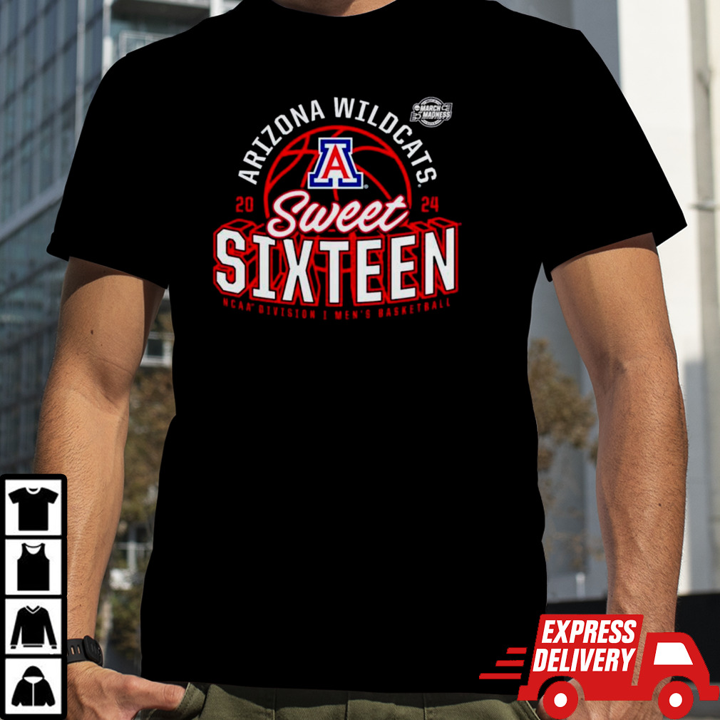 Arizona Wildcats 2024 NCAA Men’s Basketball Tournament March Madness Sweet Sixteen Defensive Stance shirt