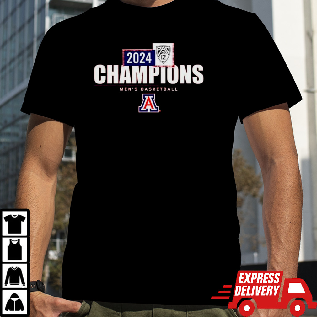 Arizona Wildcats 2024 Pac 12 Mens Basketball Conference Champions shirt