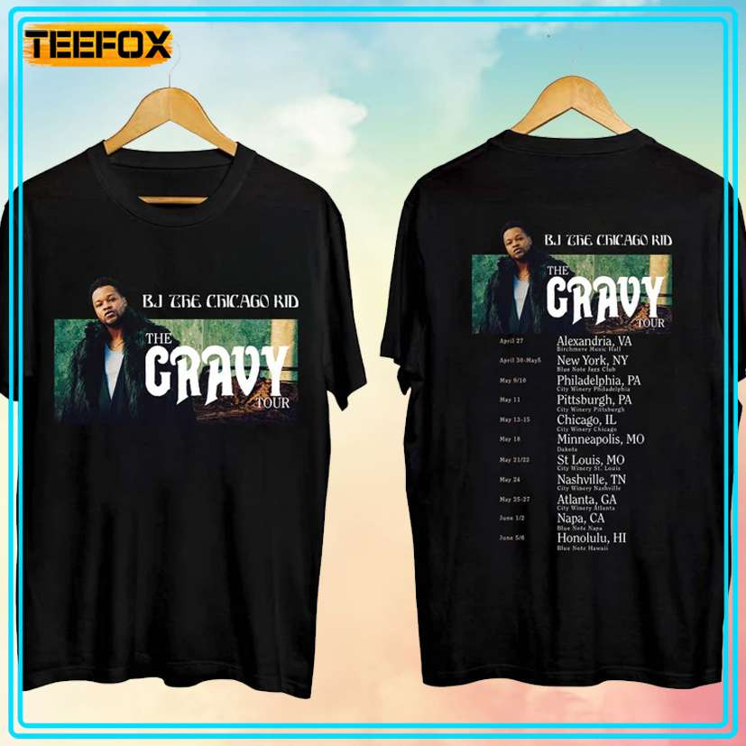 BJ The Chicago Kid - The Gravy Tour 2024 Unisex T-Shirt