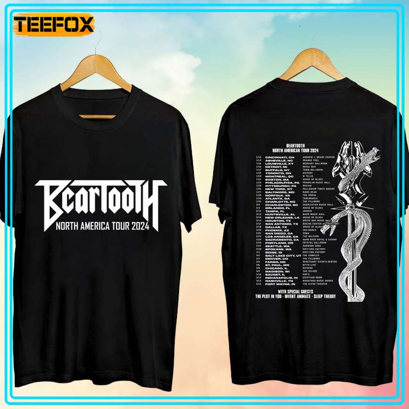 Beartooth North American Tour Concert 2024 T-Shirt