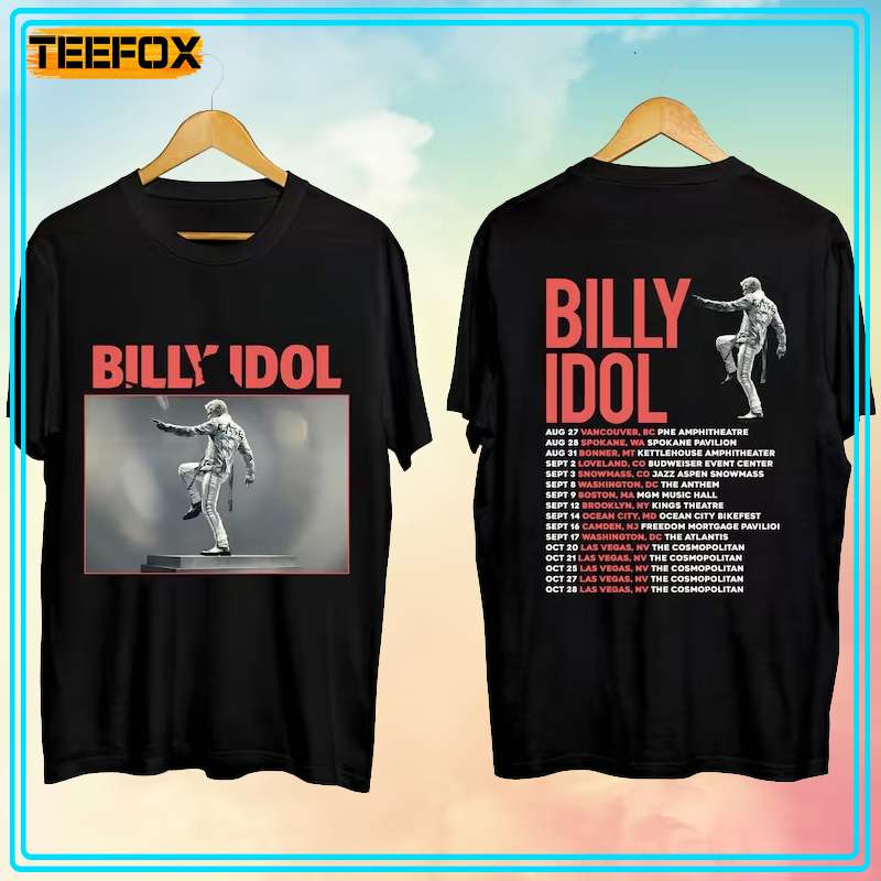 Billy Idol Live Tour 2023 Concert Unisex T-Shirt