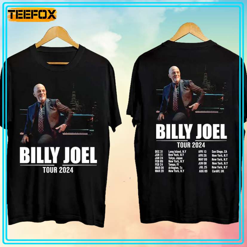 Billy Joel World Tour 2024 Concert Music T-Shirt